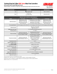Thumbnail of document Data Sheet - ISMCS Series Flow Controller